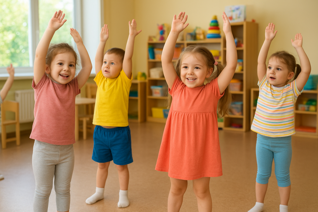 Комплекс упражнений для детей 4-5 лет (средняя группа)